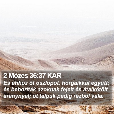 2 Mózes 36:37 KAR Bible Verse Image