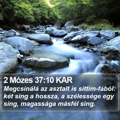 2 Mózes 37:10 KAR Bible Verse Image