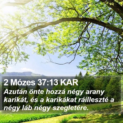 2 Mózes 37:13 KAR Bible Verse Image