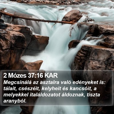 2 Mózes 37:16 KAR Bible Verse Image