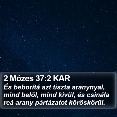 2 Mózes 37:2 KAR Bible Verse Image