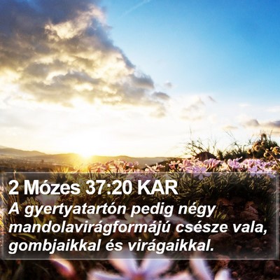 2 Mózes 37:20 KAR Bible Verse Image