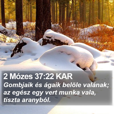 2 Mózes 37:22 KAR Bible Verse Image