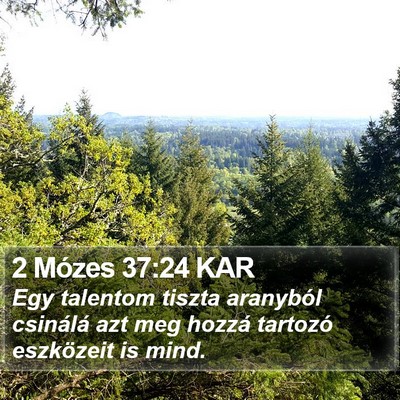 2 Mózes 37:24 KAR Bible Verse Image