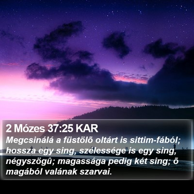 2 Mózes 37:25 KAR Bible Verse Image