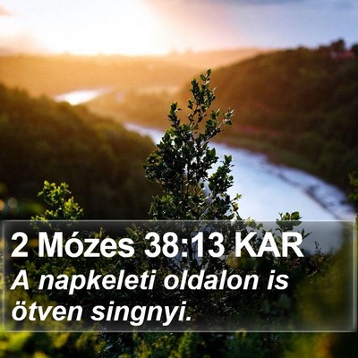 2 Mózes 38:13 KAR Bible Verse Image