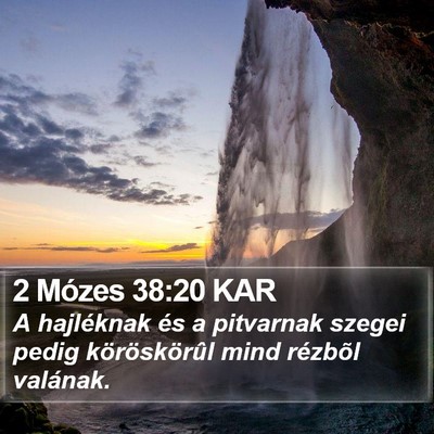 2 Mózes 38:20 KAR Bible Verse Image