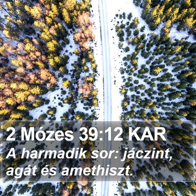 2 Mózes 39:12 KAR Bible Verse Image