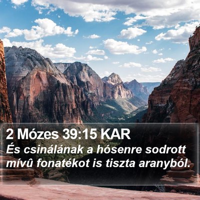 2 Mózes 39:15 KAR Bible Verse Image