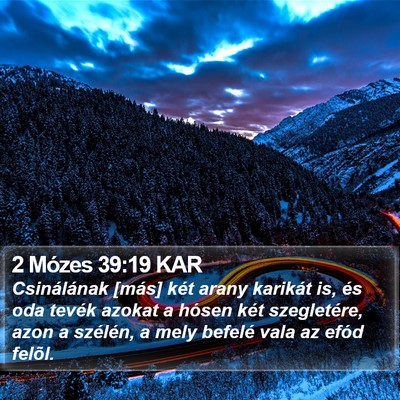2 Mózes 39:19 KAR Bible Verse Image