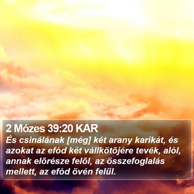 2 Mózes 39:20 KAR Bible Verse Image