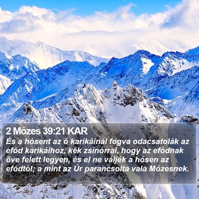 2 Mózes 39:21 KAR Bible Verse Image
