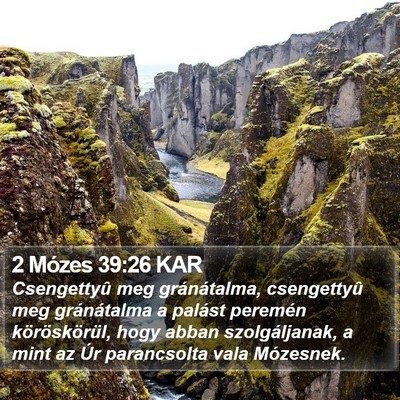 2 Mózes 39:26 KAR Bible Verse Image