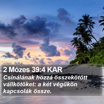 2 Mózes 39:4 KAR Bible Verse Image