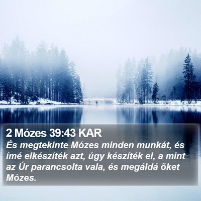 2 Mózes 39:43 KAR Bible Verse Image