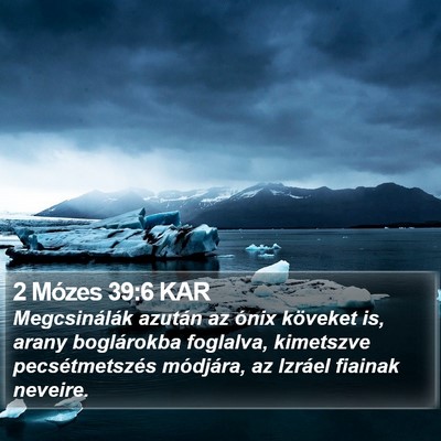 2 Mózes 39:6 KAR Bible Verse Image