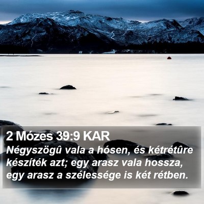 2 Mózes 39:9 KAR Bible Verse Image