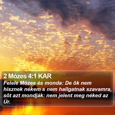 2 Mózes 4:1 KAR Bible Verse Image