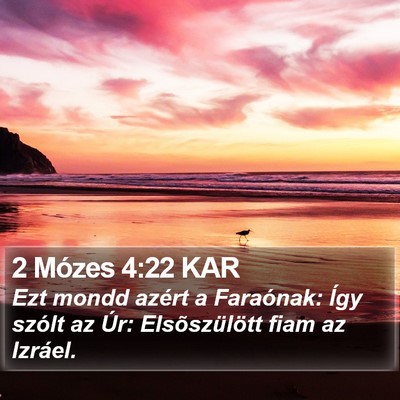 2 Mózes 4:22 KAR Bible Verse Image