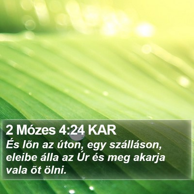 2 Mózes 4:24 KAR Bible Verse Image