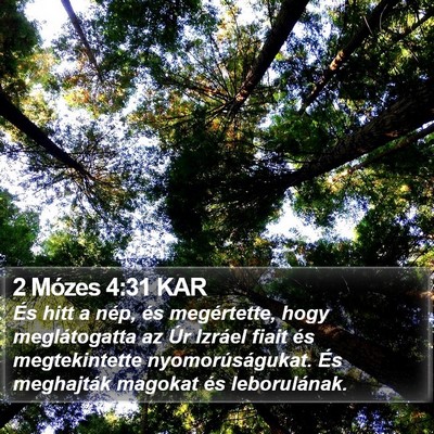 2 Mózes 4:31 KAR Bible Verse Image