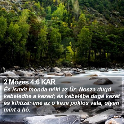 2 Mózes 4:6 KAR Bible Verse Image
