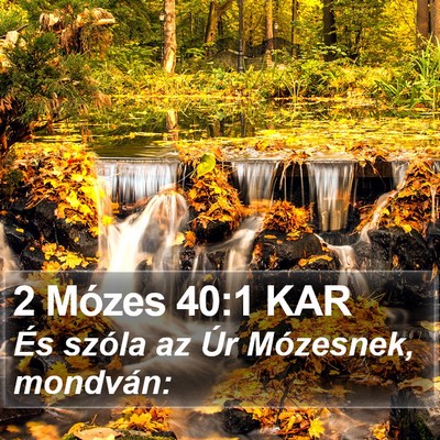 2 Mózes 40:1 KAR Bible Verse Image