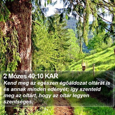 2 Mózes 40:10 KAR Bible Verse Image