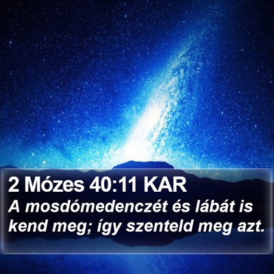 2 Mózes 40:11 KAR Bible Verse Image