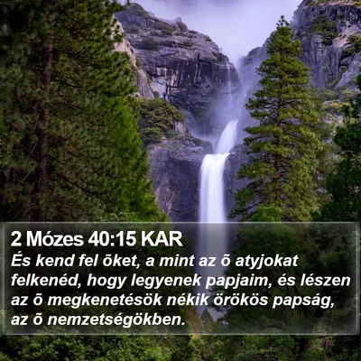 2 Mózes 40:15 KAR Bible Verse Image