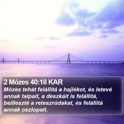 2 Mózes 40:18 KAR Bible Verse Image