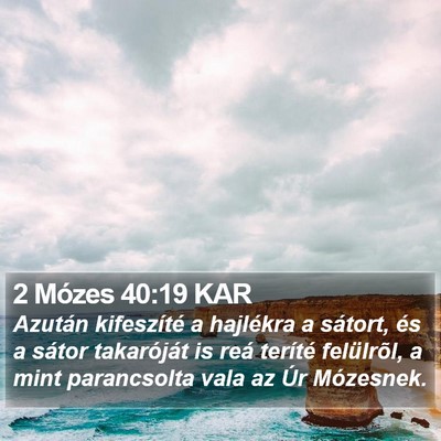 2 Mózes 40:19 KAR Bible Verse Image