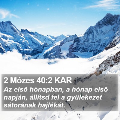 2 Mózes 40:2 KAR Bible Verse Image