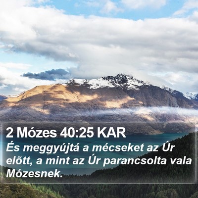 2 Mózes 40:25 KAR Bible Verse Image