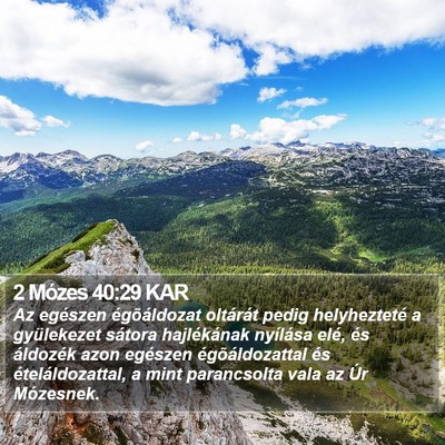 2 Mózes 40:29 KAR Bible Verse Image