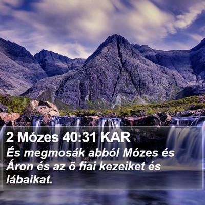 2 Mózes 40:31 KAR Bible Verse Image