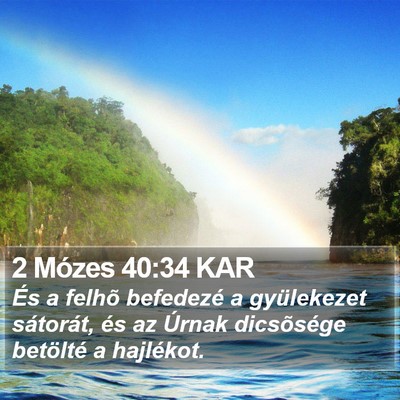 2 Mózes 40:34 KAR Bible Verse Image