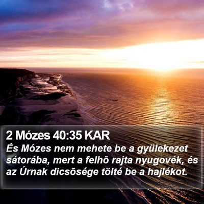 2 Mózes 40:35 KAR Bible Verse Image