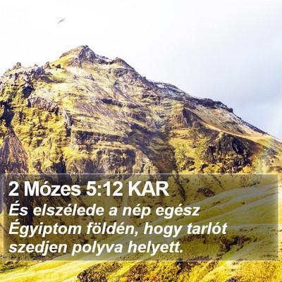 2 Mózes 5:12 KAR Bible Verse Image