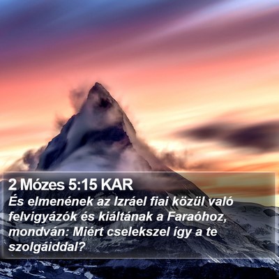 2 Mózes 5:15 KAR Bible Verse Image