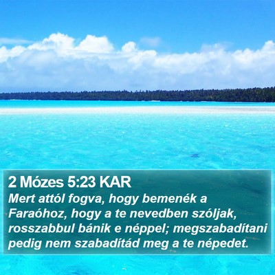 2 Mózes 5:23 KAR Bible Verse Image