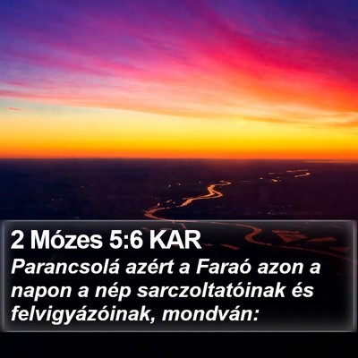2 Mózes 5:6 KAR Bible Verse Image