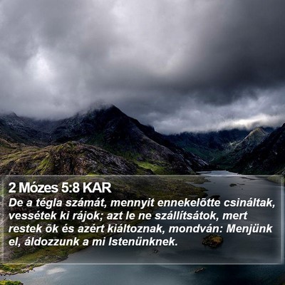 2 Mózes 5:8 KAR Bible Verse Image