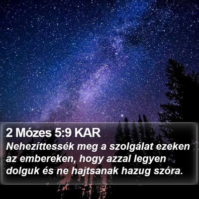2 Mózes 5:9 KAR Bible Verse Image