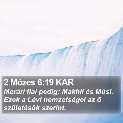 2 Mózes 6:19 KAR Bible Verse Image