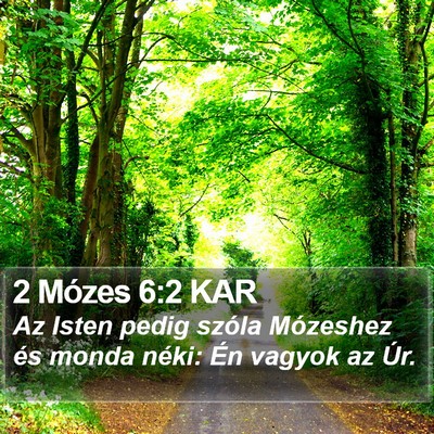 2 Mózes 6:2 KAR Bible Verse Image
