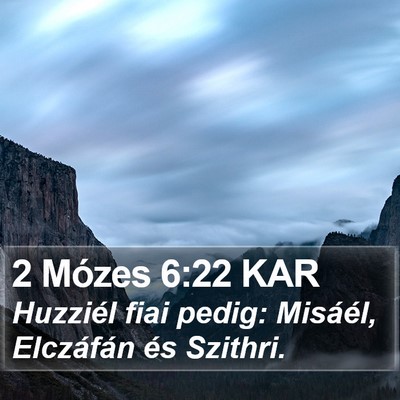 2 Mózes 6:22 KAR Bible Verse Image