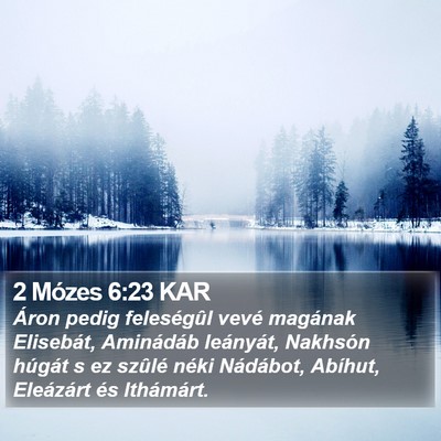 2 Mózes 6:23 KAR Bible Verse Image