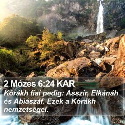 2 Mózes 6:24 KAR Bible Verse Image