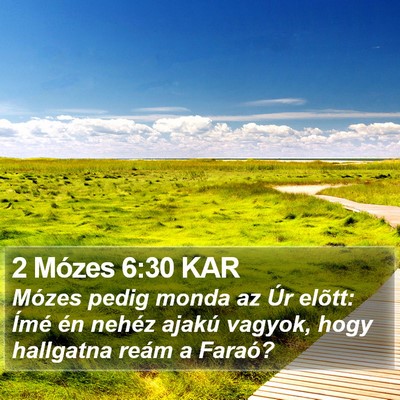 2 Mózes 6:30 KAR Bible Verse Image